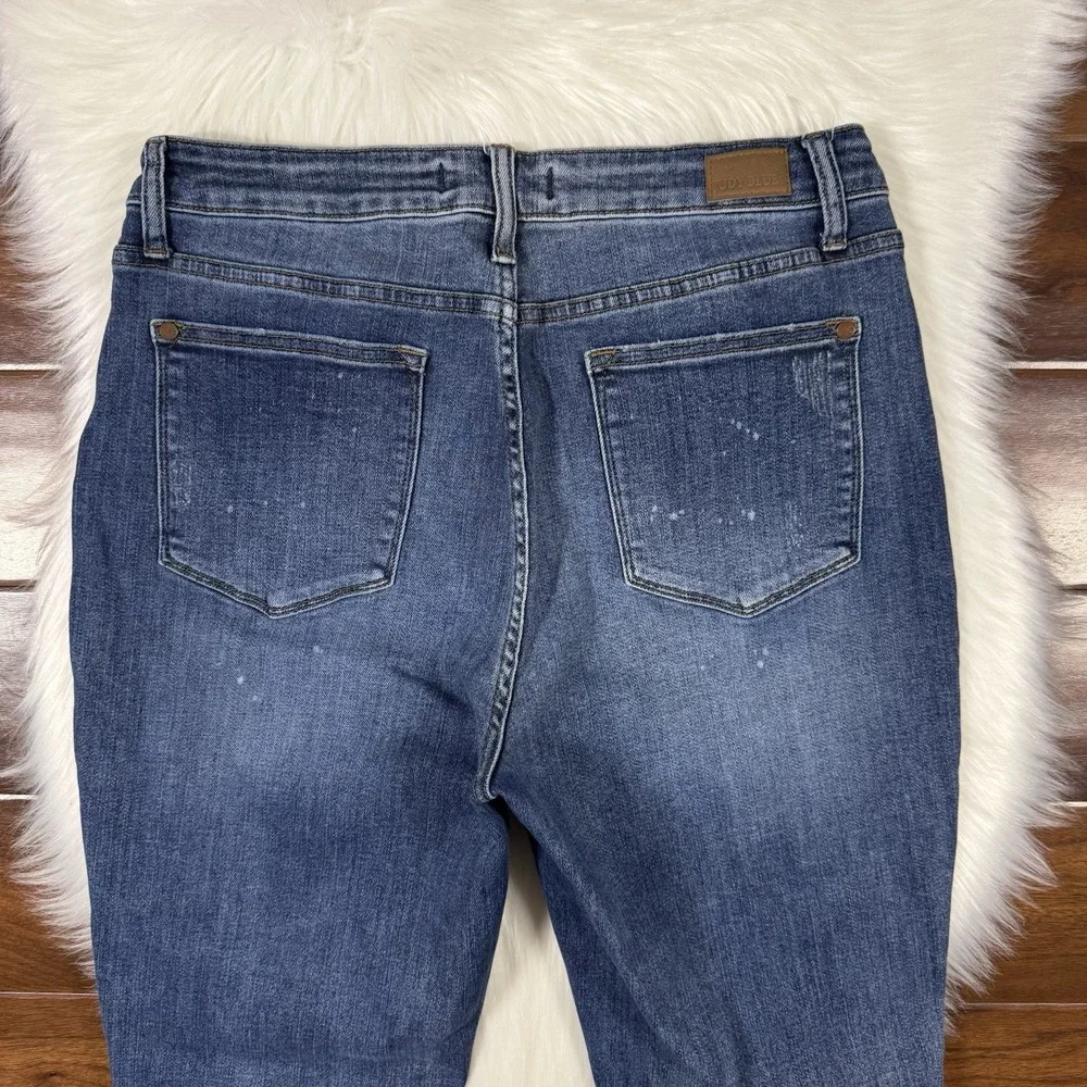 Judy Blue Women's Size 32 Bleach Splash Boyfriend Fit Denim‎ Jeans
